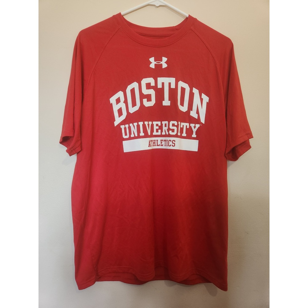 Under Armour Red Boston University Athletics Short Sleeve Tee